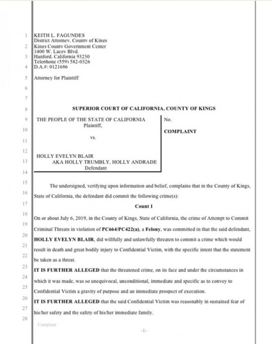 Blair pleads not guilty to charges. Pretrial conference and prelim hearing scheduled Aug. 6 Blair pleads not guilty to charges. Pretrial conference and prelim hearing scheduled Aug. 6